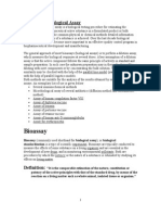 Bioassay or Biological Assay