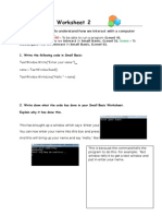 Small Basic - Worksheet 2