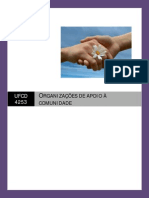 Índice Manual Ufcd 4252 - Organizações de Apoio À Comunidade