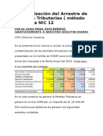 CONTABILIZACION DE ARRASTRE DE PERDIDAS IR 3RA CAT. Peru Sunat