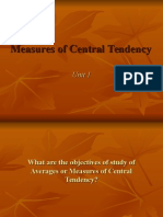 Measure of Central Tendency