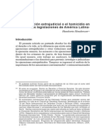 La Ejecución Extrajudicial o El Homicidio en América Latina