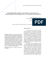 Factores Endógenos y Exógenos Asociados Al Rendimiento en Matemática. Un Análisis Multinivel