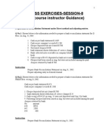 Class Exercise - Bank Reconciliation