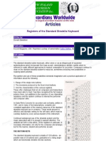 Registers of The Standard Stradella Keyboard