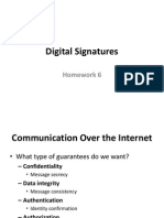 Digital Signatures: Homework 6