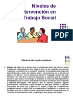 Niveles de Intervencion en Trabajo Social