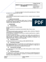 Procedimiento para La Elaboracion de Documentos