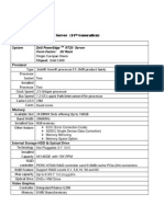 Feature Description Dell Poweredge R720 Server Form Factor: 2U Rack