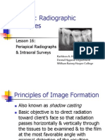 Module 6: Radiographic Techniques: Lesson 16: Periapical Radiographs & Intraoral Surveys