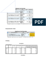 Nonparametric Tests: Descriptives