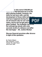 Financial Provision Upon Divorce Essay