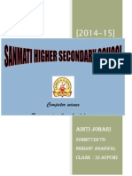 Computer Science Programming Through C++ .: Aditi Johari