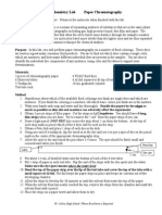 AP Chemistry Lab Paper Chromatography