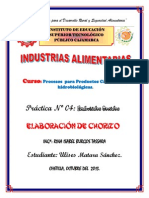 Informe de Chorizo