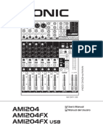 Manual Phonic AM1204 AM1204FX AM1204FX USB en Es