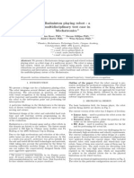 Badminton Playing Robot - A Multidisciplinary Test Case in Mechatronics