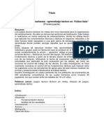 "Estrategia de Enseñanza - Aprendizaje Táctico en Fútbol Sala" PDF