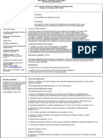 Syllabus Statistics For Mechanical Engineering