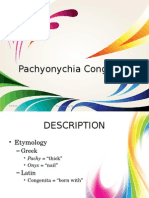 Pachyonychia Congenita