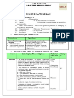 Sesion Aprendizaje Con Actividad Polinomios-2013