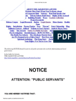 Notice To All Public Servants