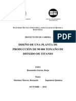 Planta de Producción - Dióxido de Titanio