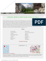 Unesco World Heritage Sites in Italy: Index