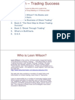 Leon Wilson - Trading Success