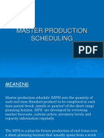 Master Production Scheduling