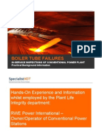 Boiler Tube Failures