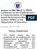 DepEd Order No. 2, Series 2015