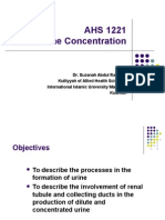 5) Urine Concentration