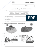 Sciences 3 Primaria Extension Worksheet