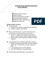 Data Mining-Applications, Issues