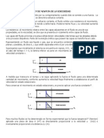 Ley de Newton de La Viscosidad