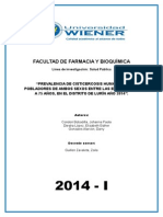 Investigacion Formativa de Parasitologica Casi Liscto