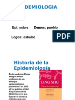 Historia de La Epidemiologia