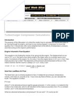 Turbocharger Compressor Calculations