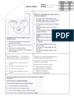 Final Exam Review Packet For Benchmark