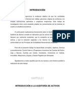 Auditoría de Los Activos Fijos