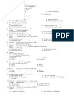 Soal Latihan UAS Bahasa Inggris SD