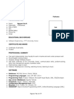 (Fsoft) Mau CV