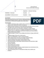 Division: Department: Information Technology Classification: Professional Pay Grade: Accountability: VP of Business Services FLSA Status