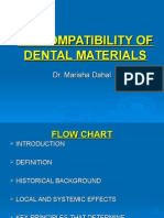 Biocompatibility of Dental Materials