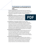 Adaptation and Mitigation of Land Degradation