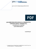 Los Derechos Humanos en La Perspectiva Constitucional Venezolana.