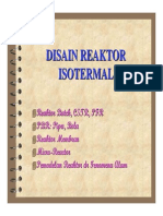 Desain Reaktor Isotermal