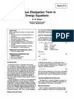 Viscous Dissipation Term in Energy Equations