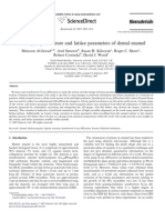 2D Mapping of Texture and Lattice Parameters of Dental Enamel